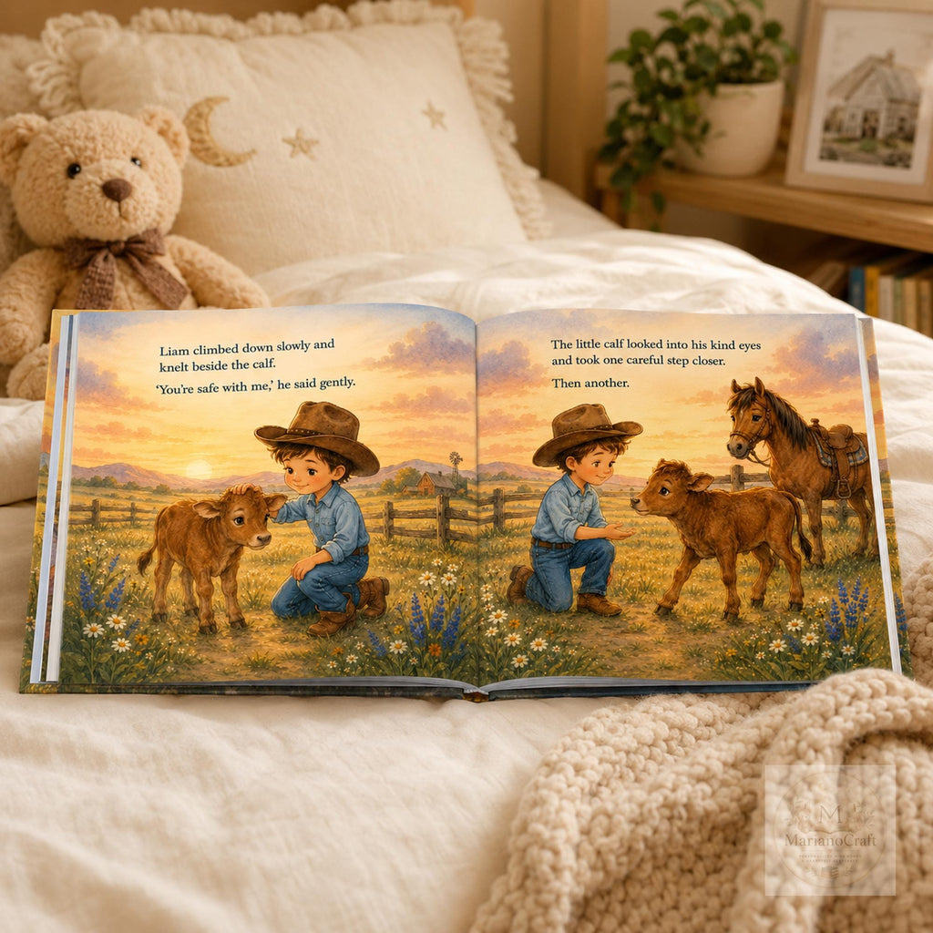 Personalized Cowboy Baby Book With Custom Name