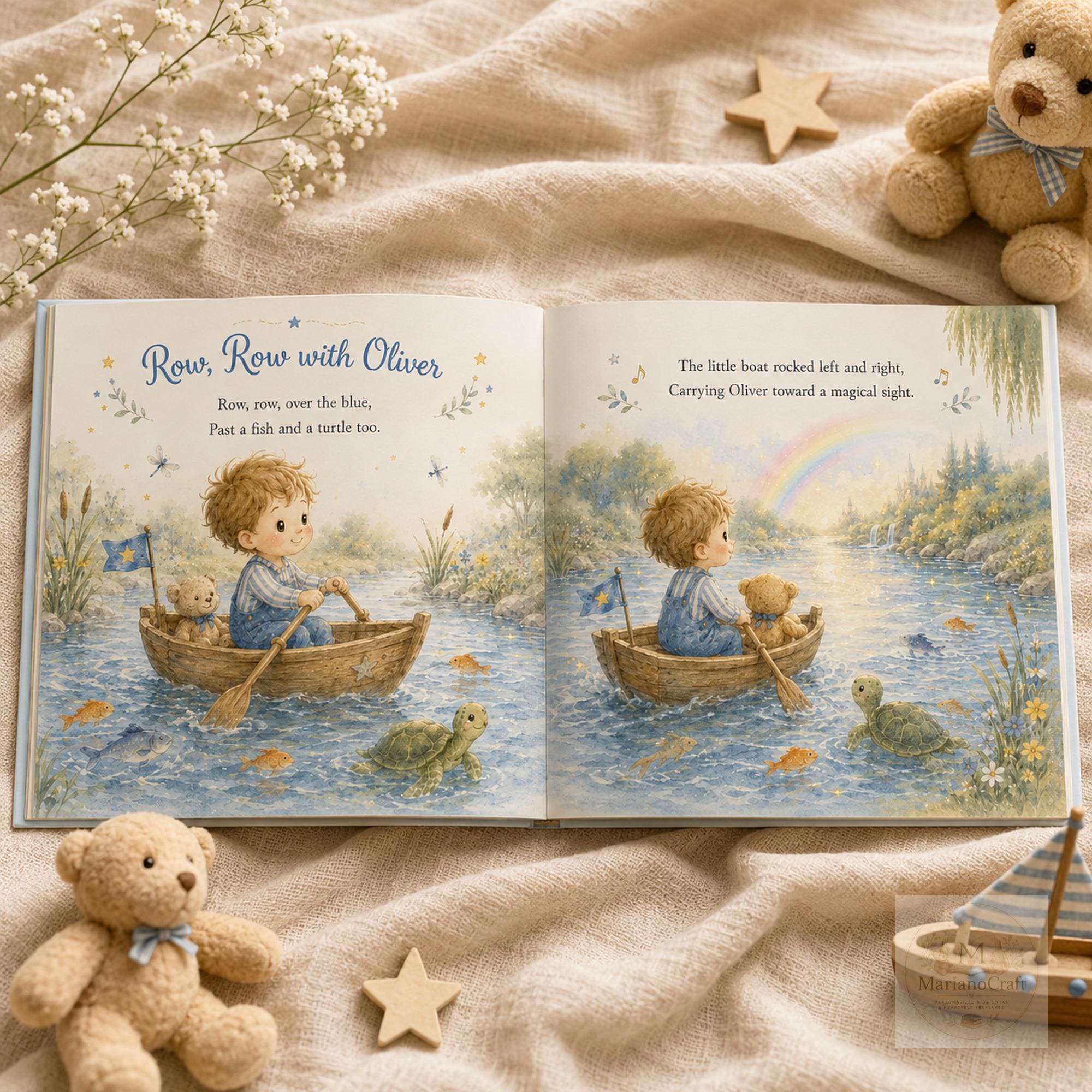 Personalized Nursery Rhyme Book for Babies