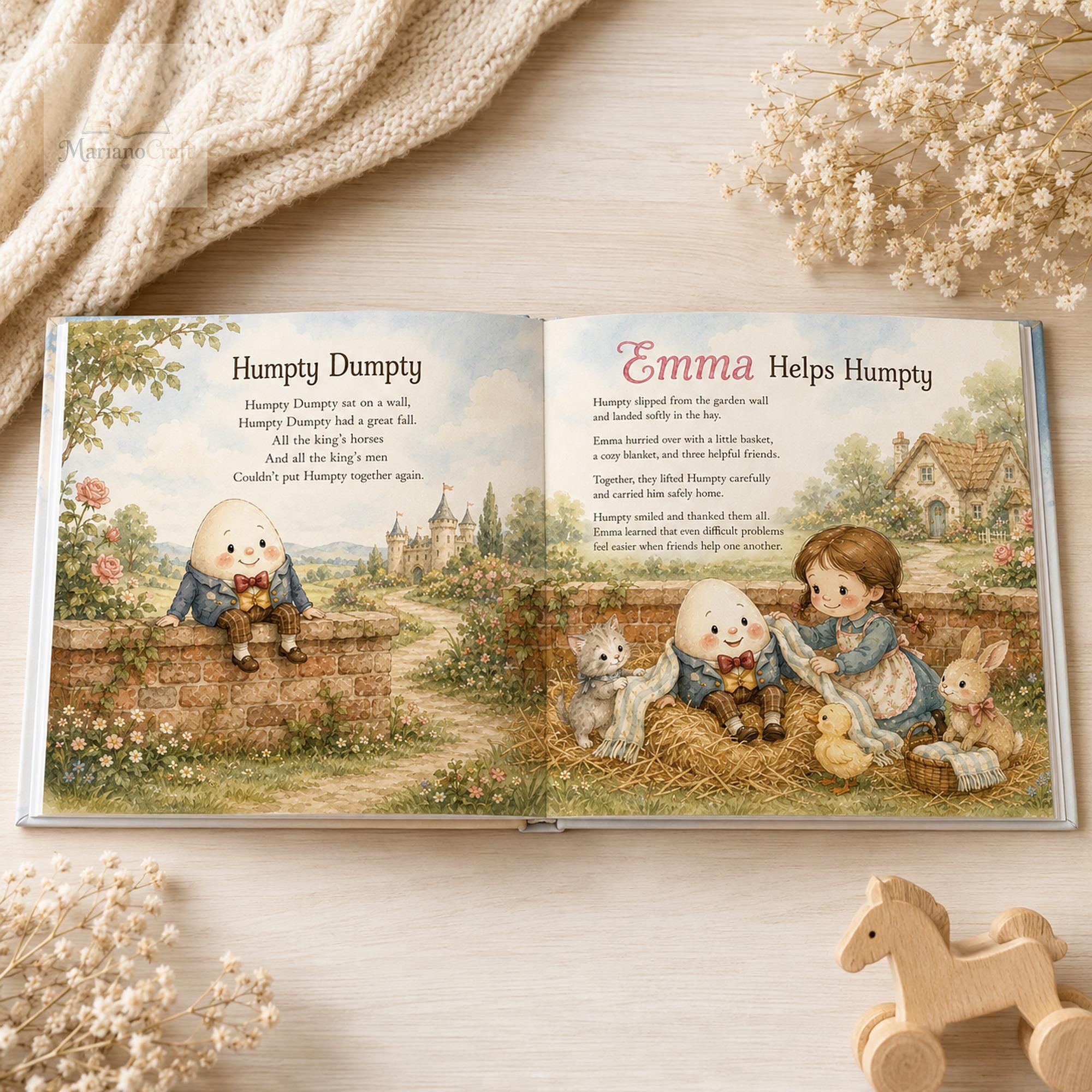 Personalized Nursery Rhyme Book for Babies