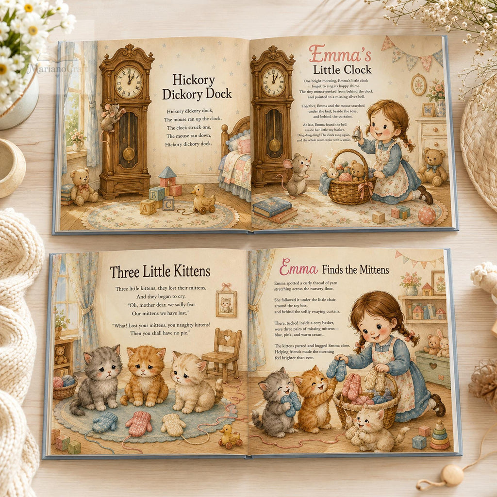 Personalized Nursery Rhyme Book for Babies