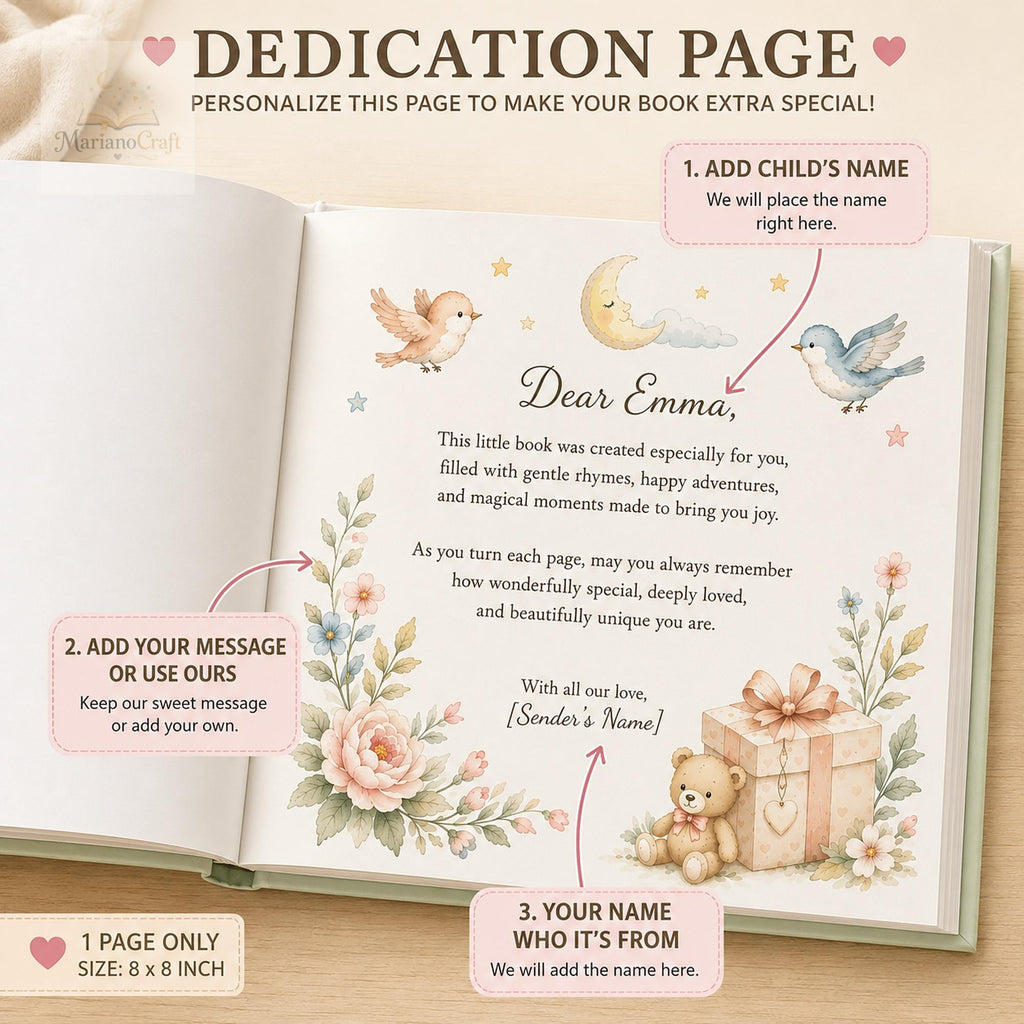 Personalized Nursery Rhyme Book for Babies