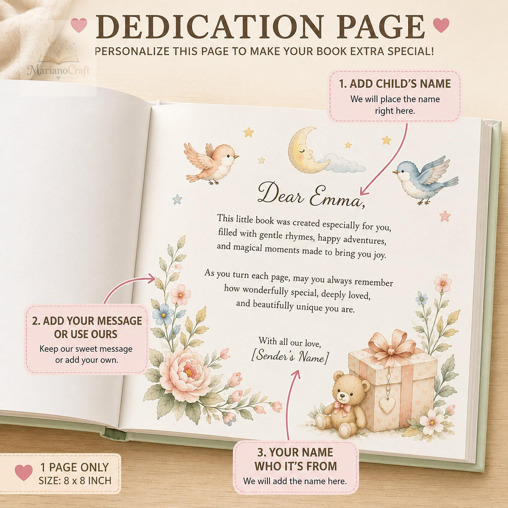 Personalized Nursery Rhyme Book for Babies