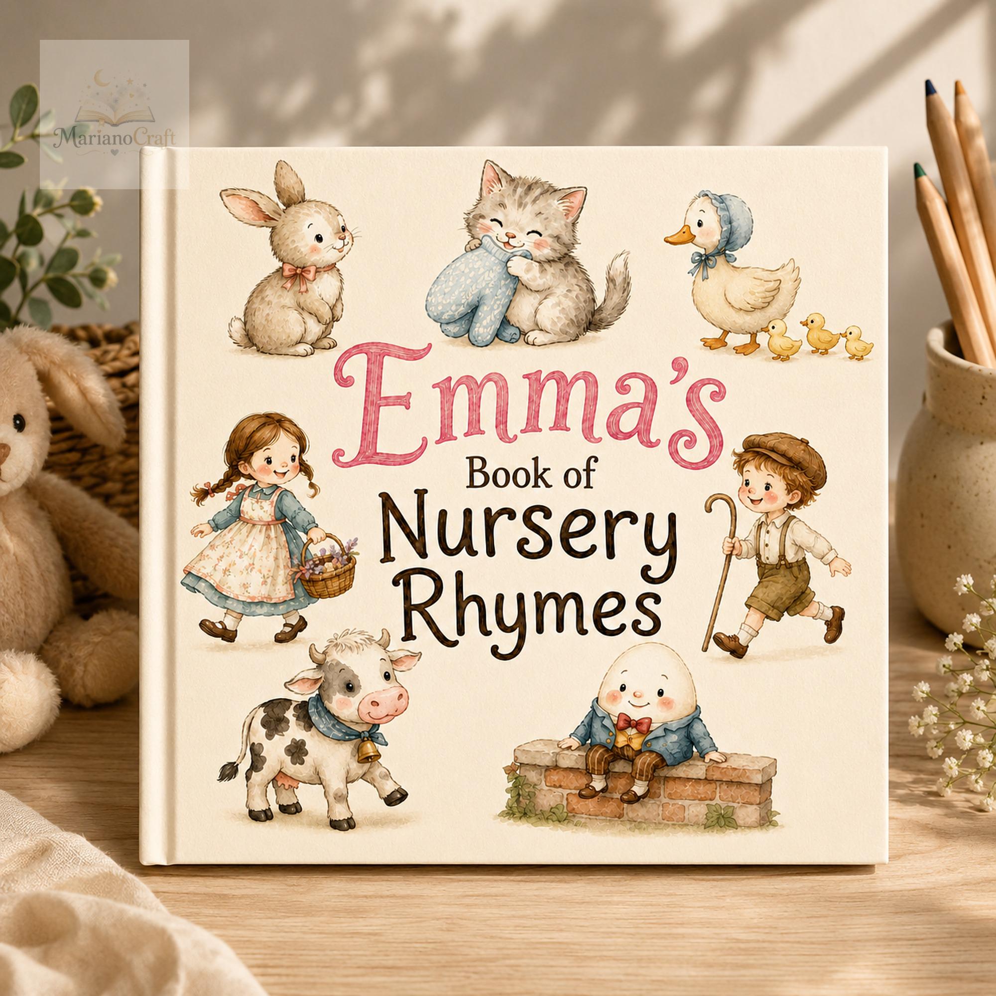 Personalized Nursery Rhyme Book for Babies