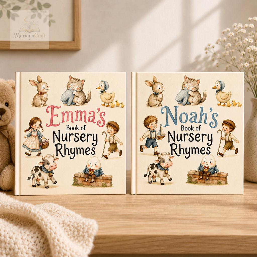 Personalized Nursery Rhyme Book for Babies