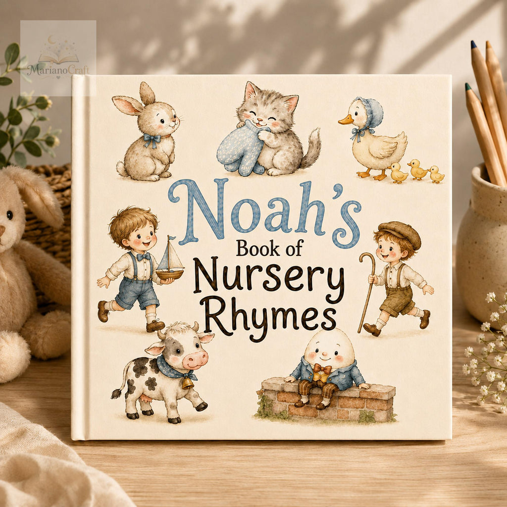 Personalized Nursery Rhyme Book for Babies