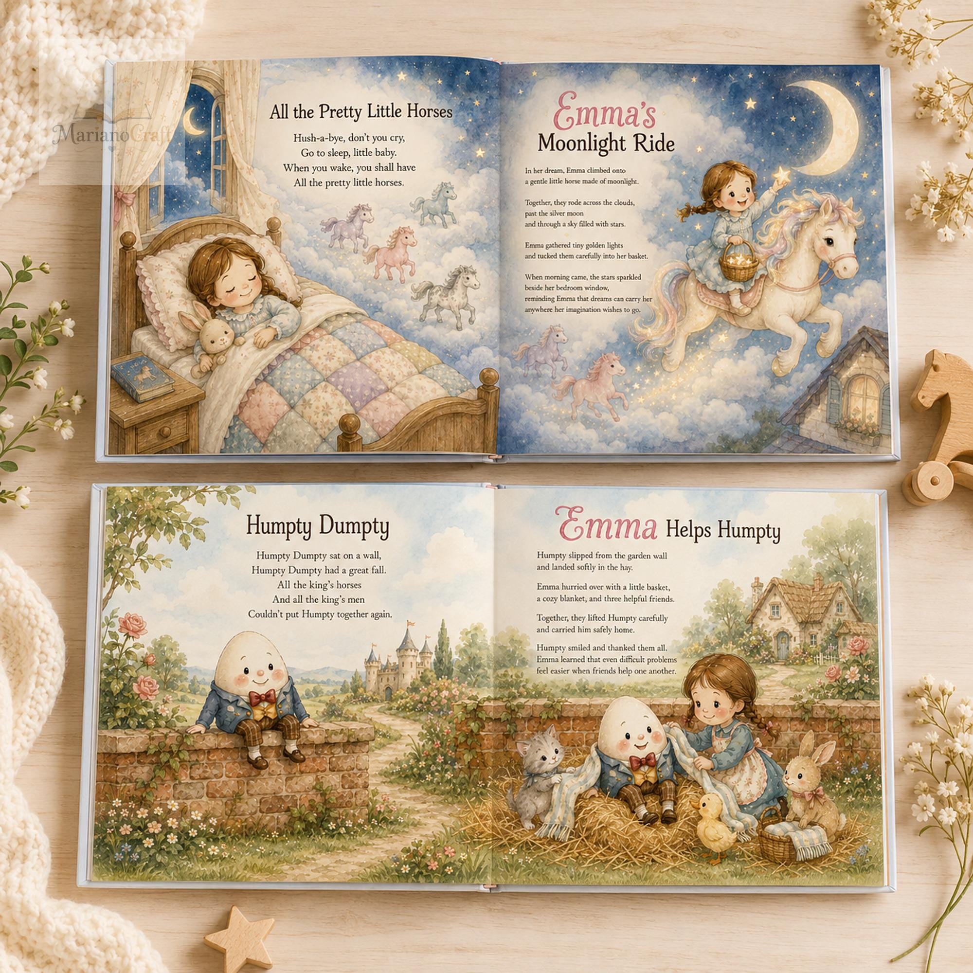 Personalized Nursery Rhyme Book for Babies