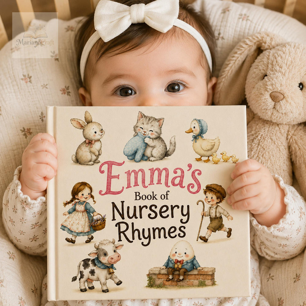 Personalized Nursery Rhyme Book for Babies