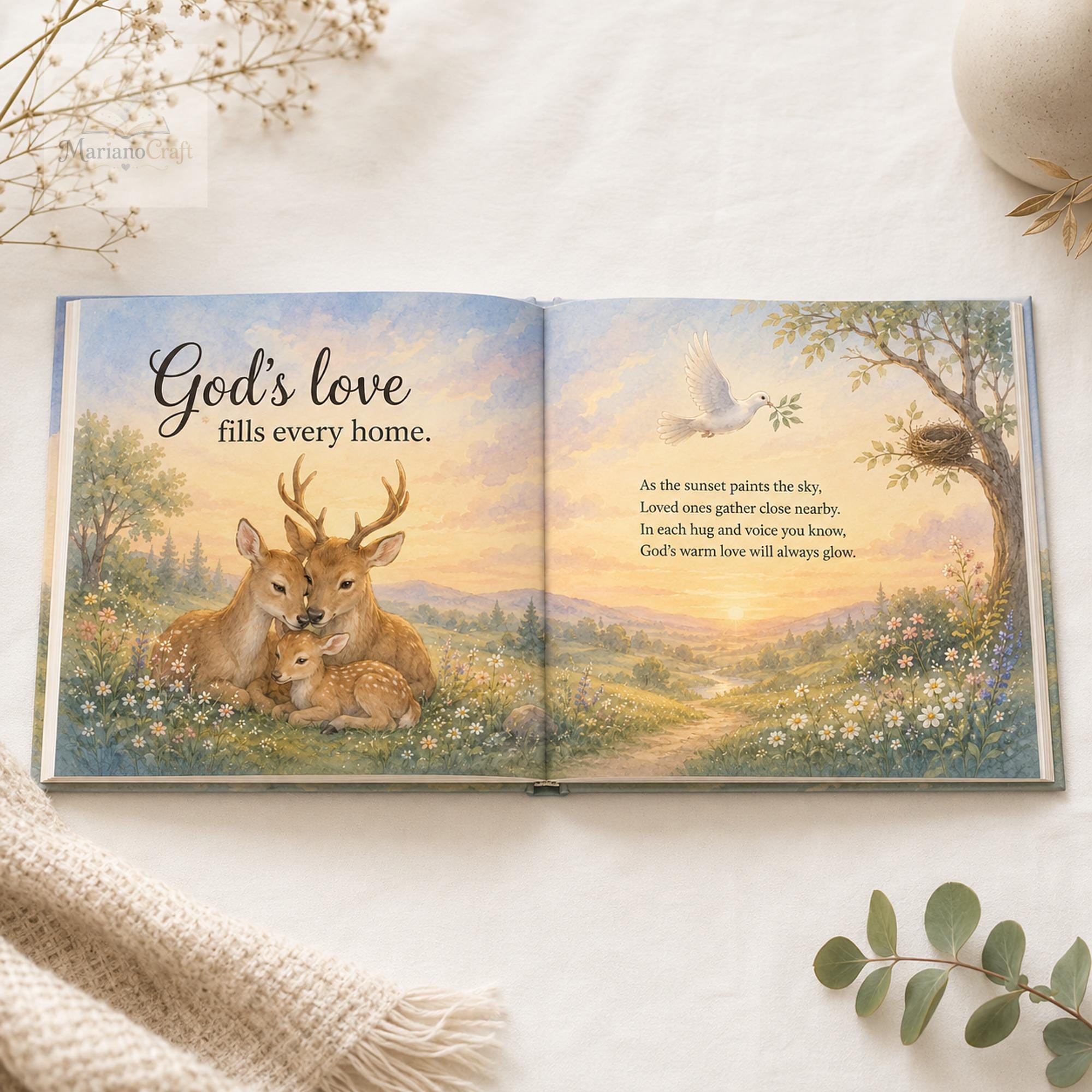 Personalized Christian Baby Book With Custom Name
