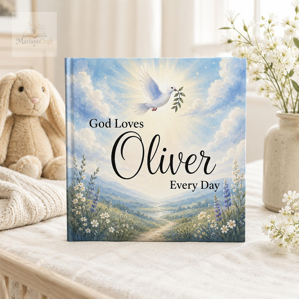 Personalized Christian Baby Book With Custom Name