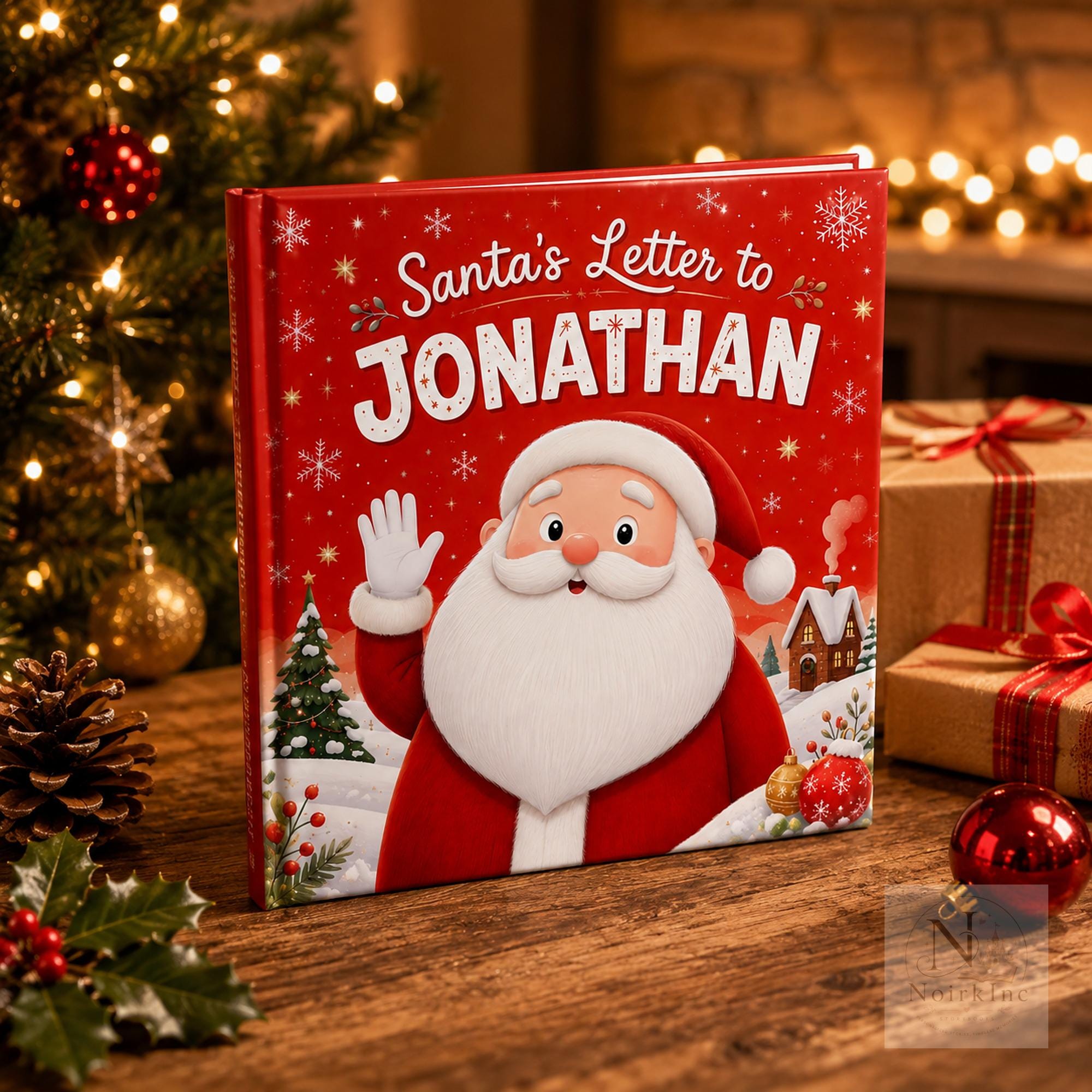 Personalized Christmas Book for Kids With Santa Letter