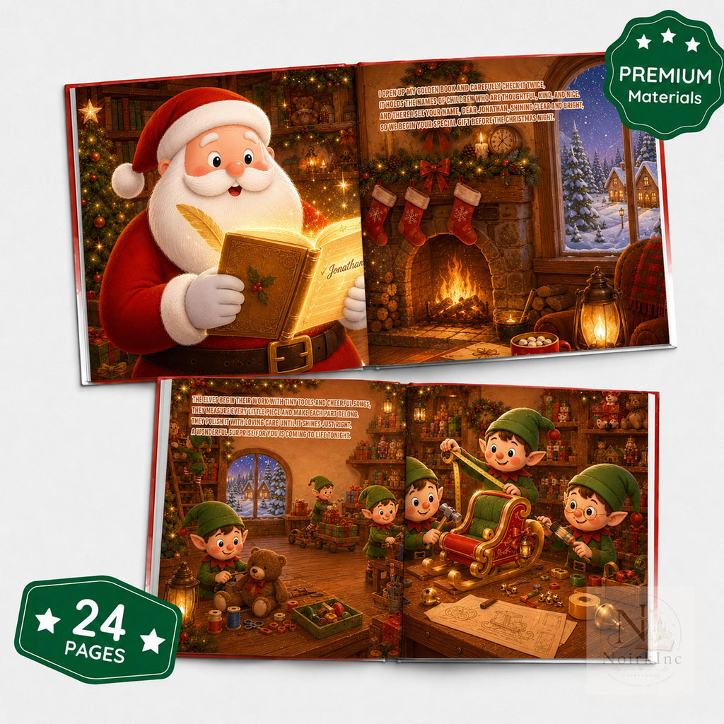 Personalized Christmas Book for Kids With Santa Letter