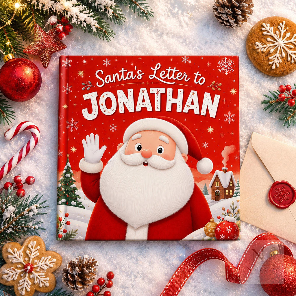 Personalized Christmas Book for Kids With Santa Letter