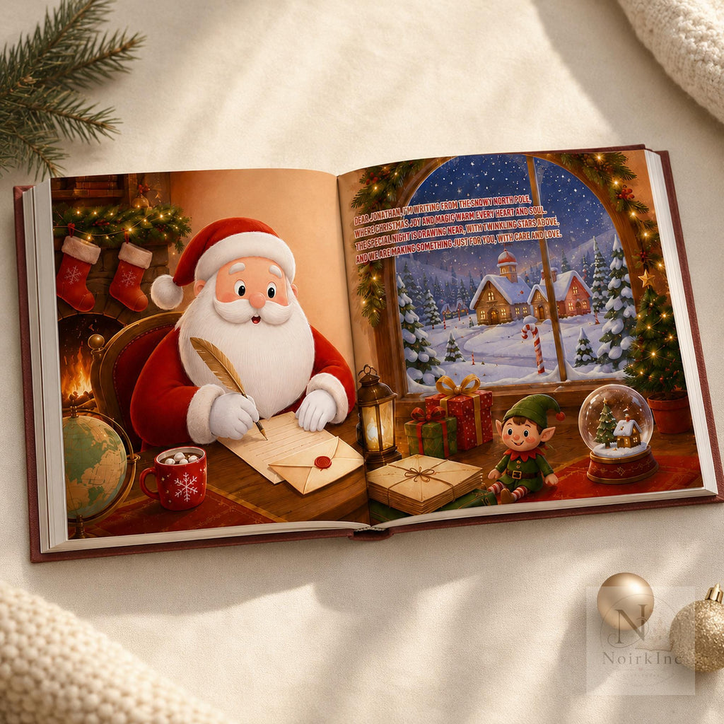 Personalized Christmas Book for Kids With Santa Letter