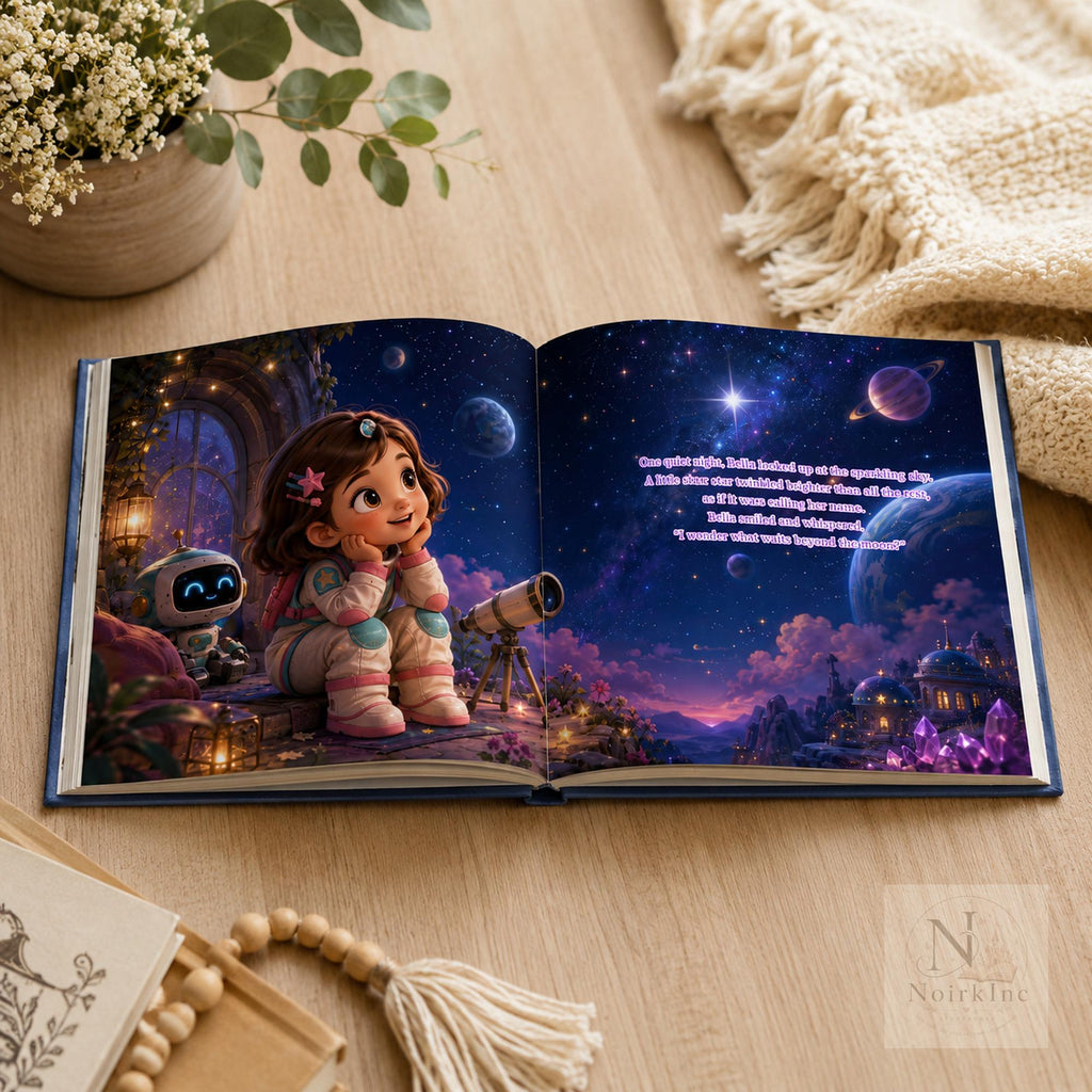 Personalized Space Book for Kids: Custom Astronaut Storybook