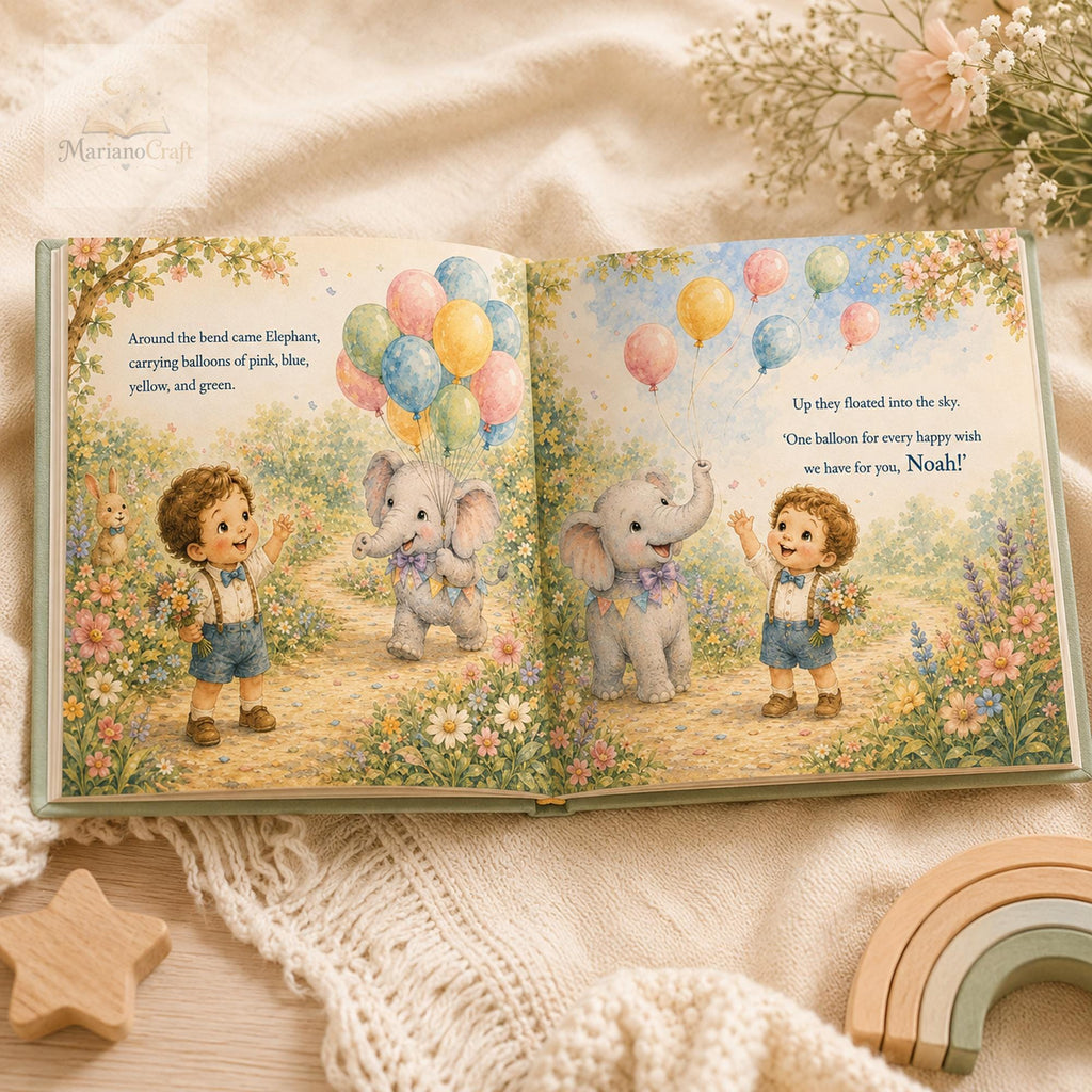 Personalized First Birthday Book With Baby's Name