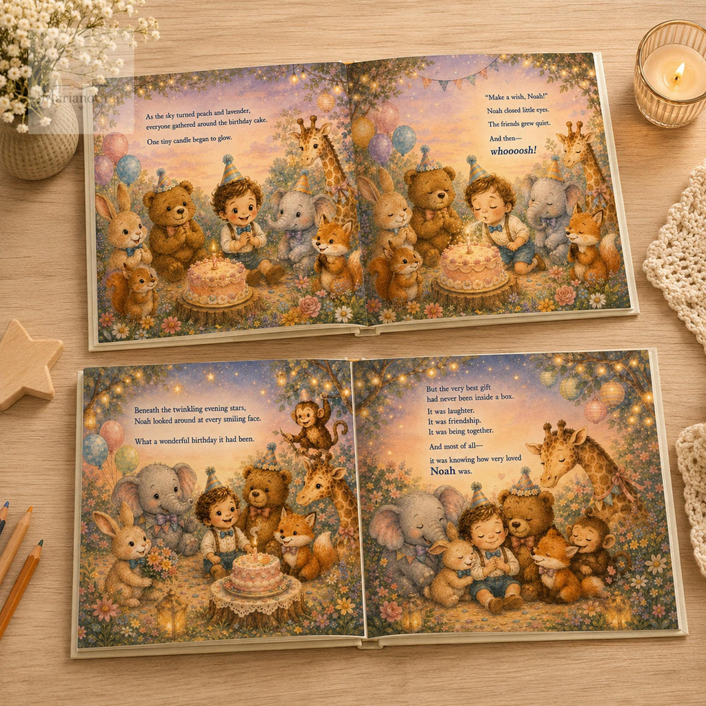Personalized First Birthday Book With Baby's Name