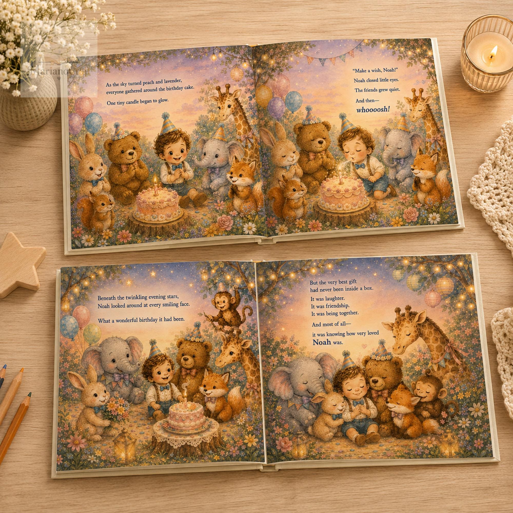 Personalized First Birthday Book With Baby's Name