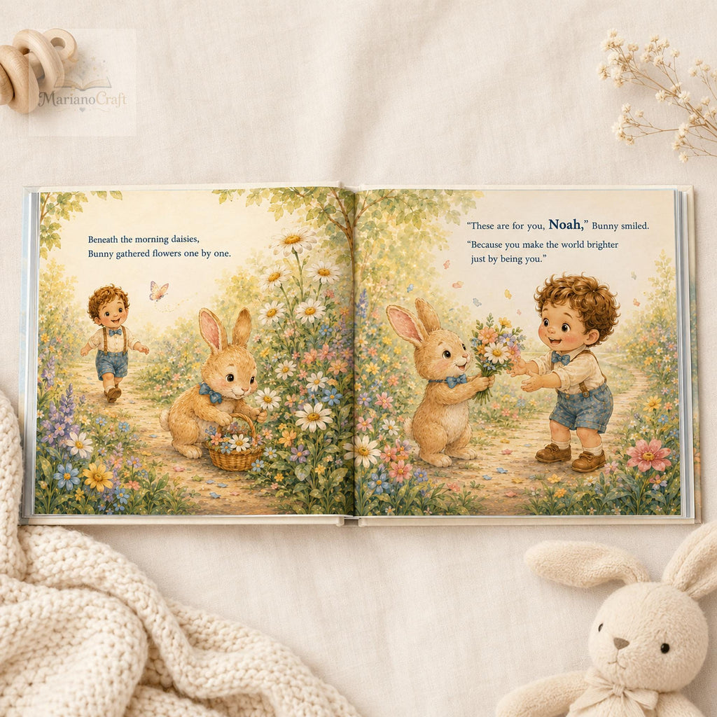 Personalized First Birthday Book With Baby's Name