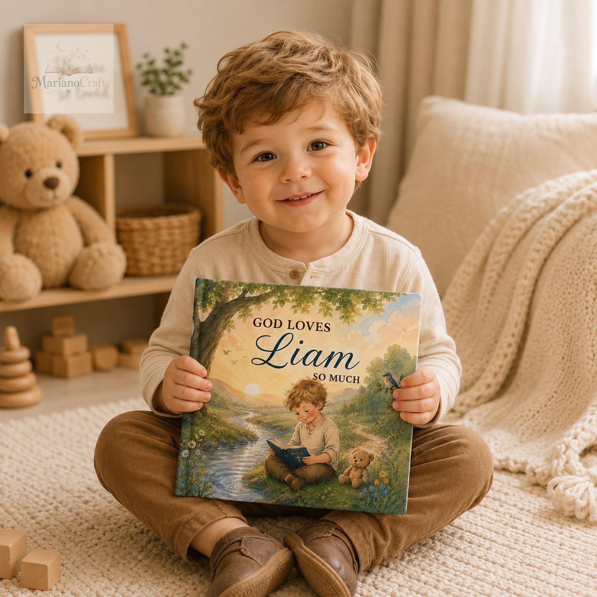 Personalized Christian Children's Book - God Loves You Story