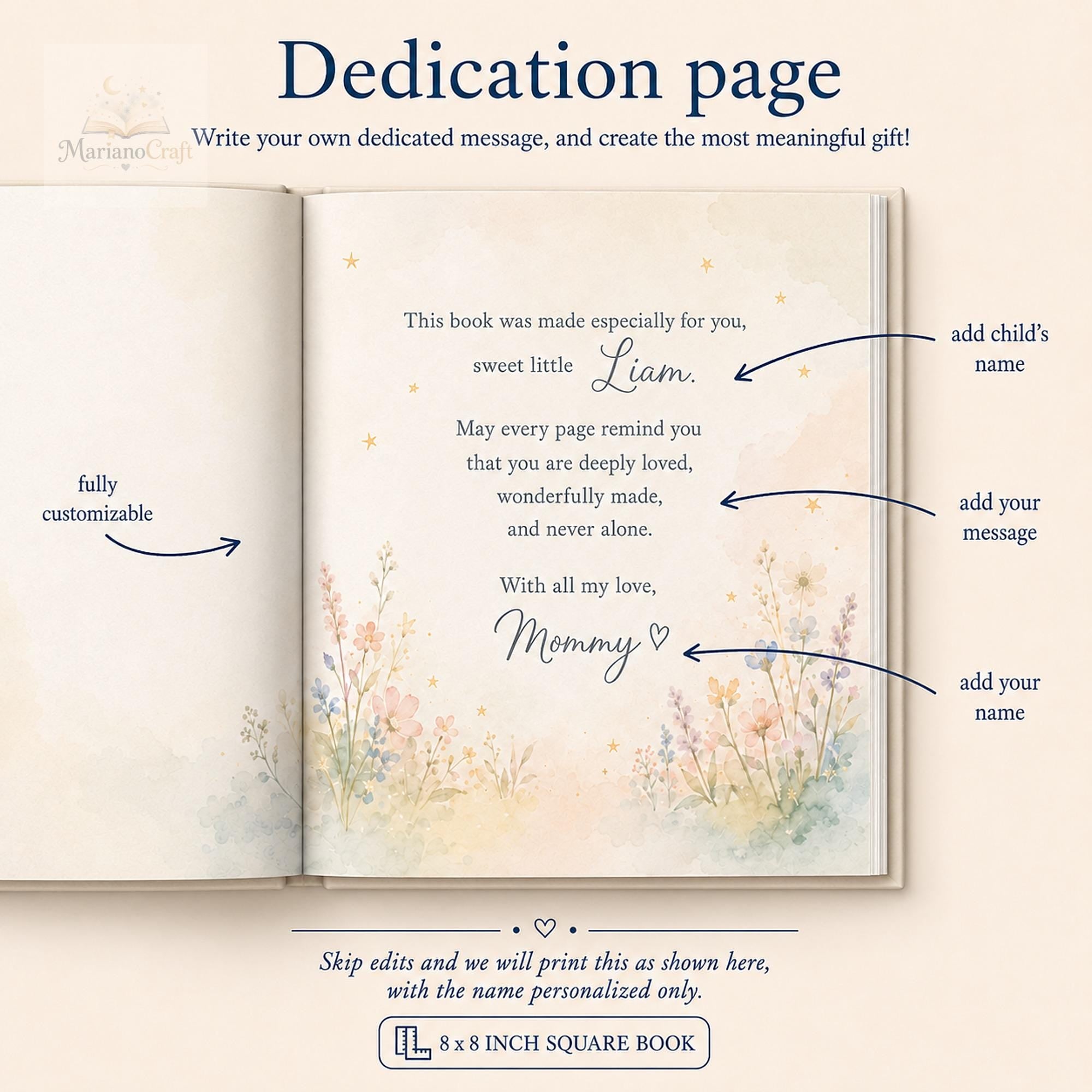 Personalized Christian Baby Book: God Loves You Story