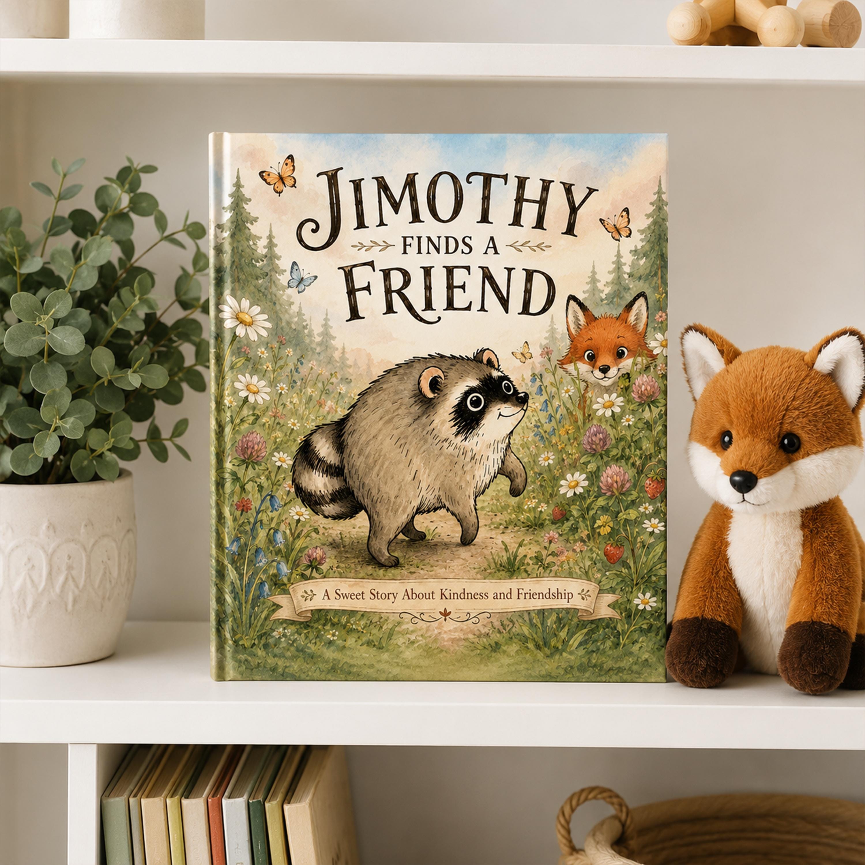 Personalized Jimothy Raccoon Story Book, Seattle Raccoon Children's Book, Woodland Animal Tale, Viral Raccoon Gift, Custom Kids Keepsake