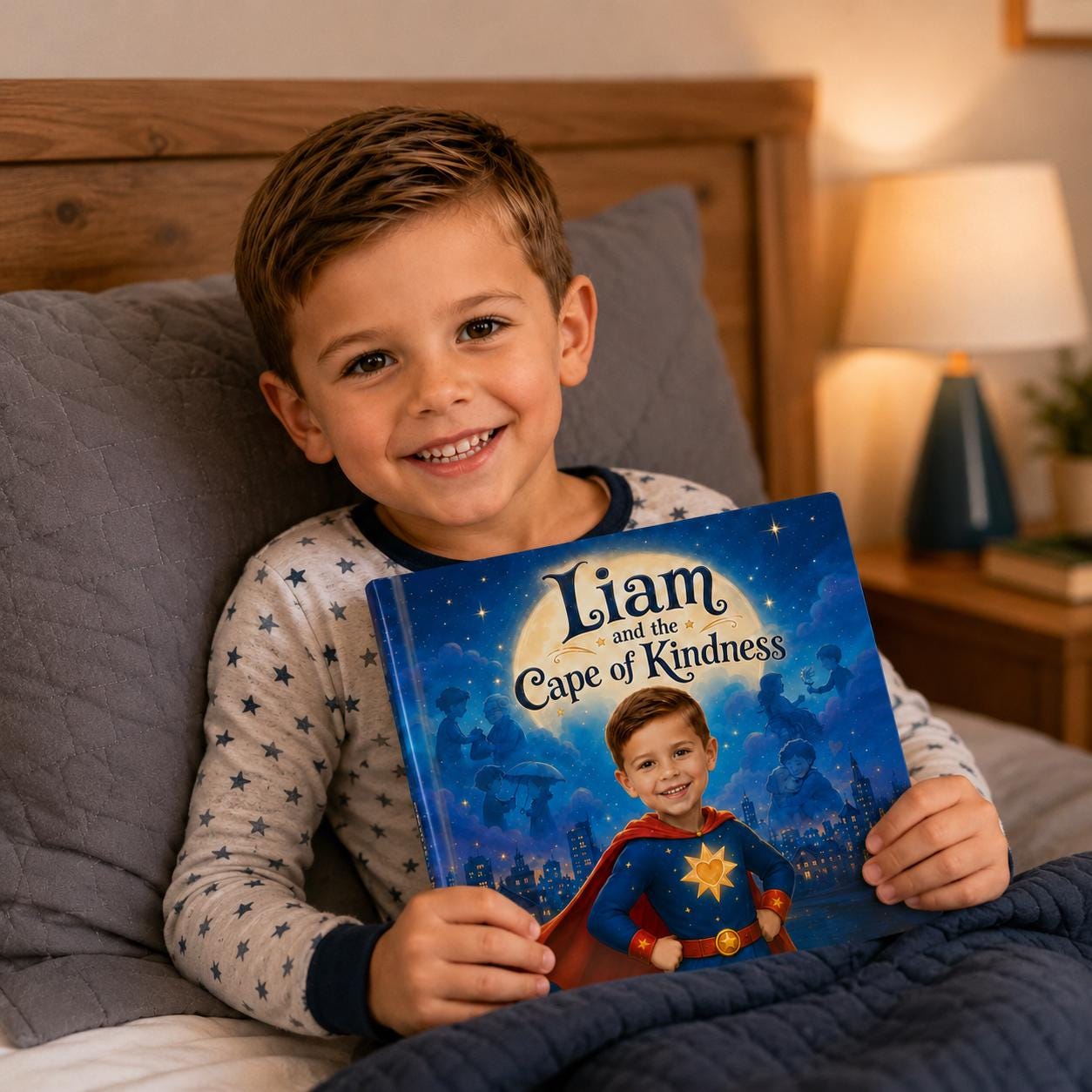 Personalized Superhero Story Book for Kids, Custom Name & Photo