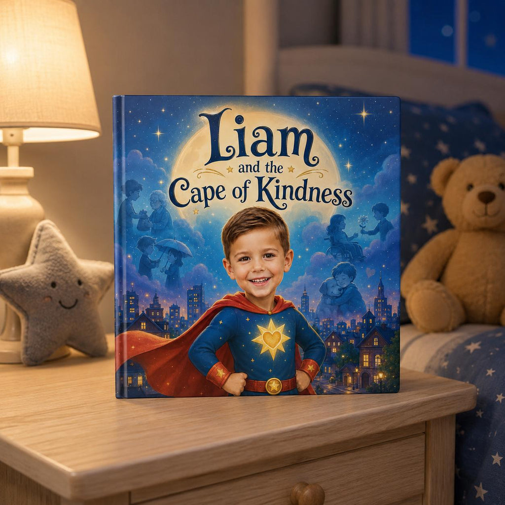 Personalized Superhero Story Book for Kids, Custom Name & Photo