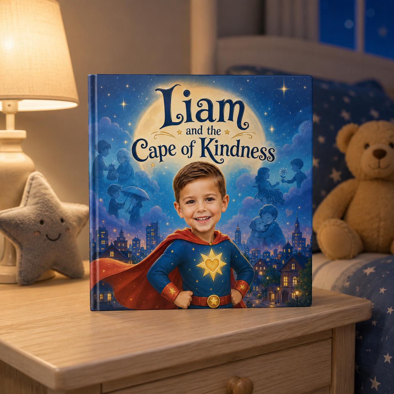 Personalized Superhero Story Book for Kids, Custom Name & Photo