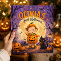 Personalized First Halloween Storybook, Custom Name 1st Halloween Gift for Baby Girl or Boy, Newborn Toddler Trick or Treat Keepsake
