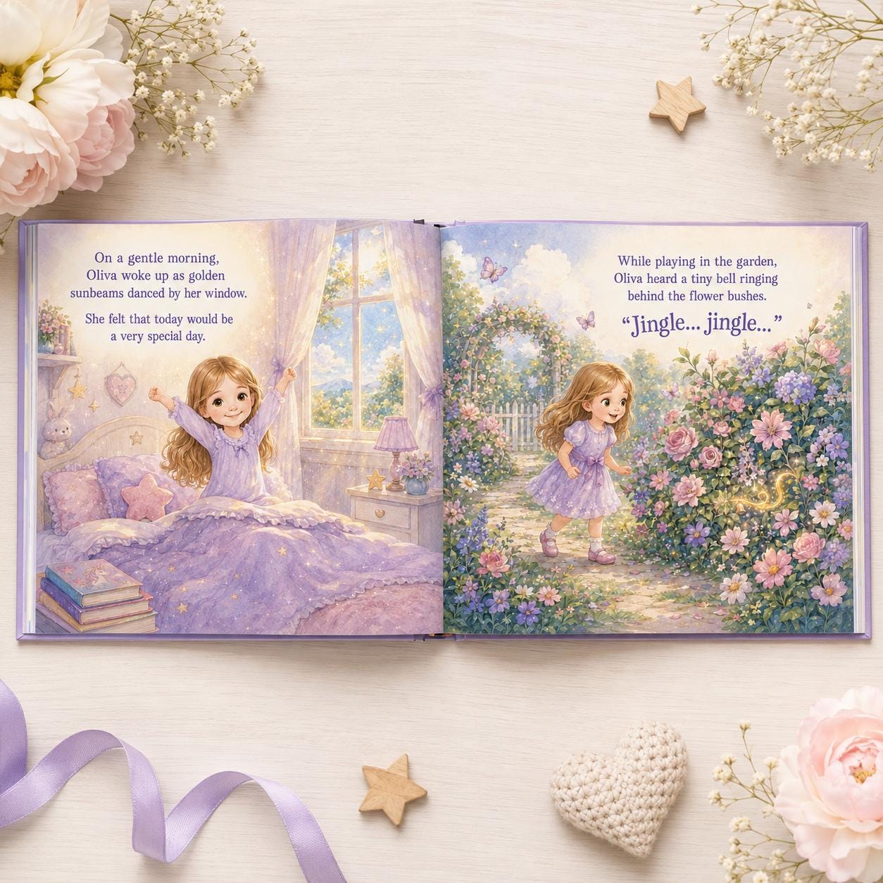 Personalized Unicorn Story Book for Kids, Custom Name Hardcover, Boy or Girl Character, Birthday Gift, Magical Adventure Keepsake for Child