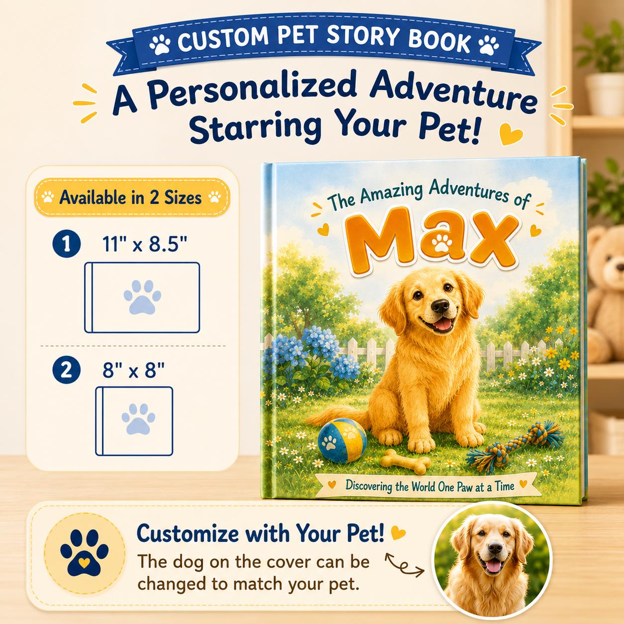 Personalized Dog Story Book With Pet Photo