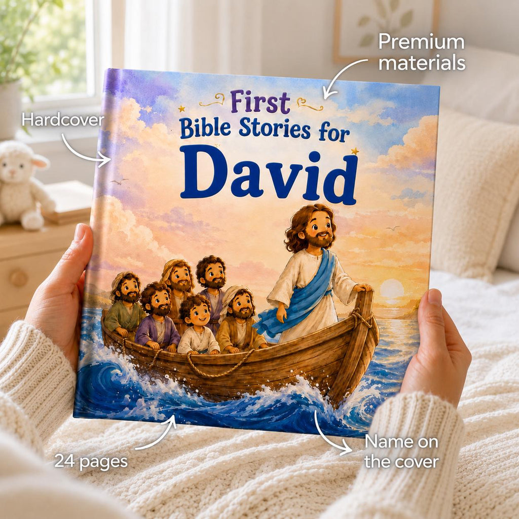 Personalized Bible Story Book for Kids | Custom Baptism Gift