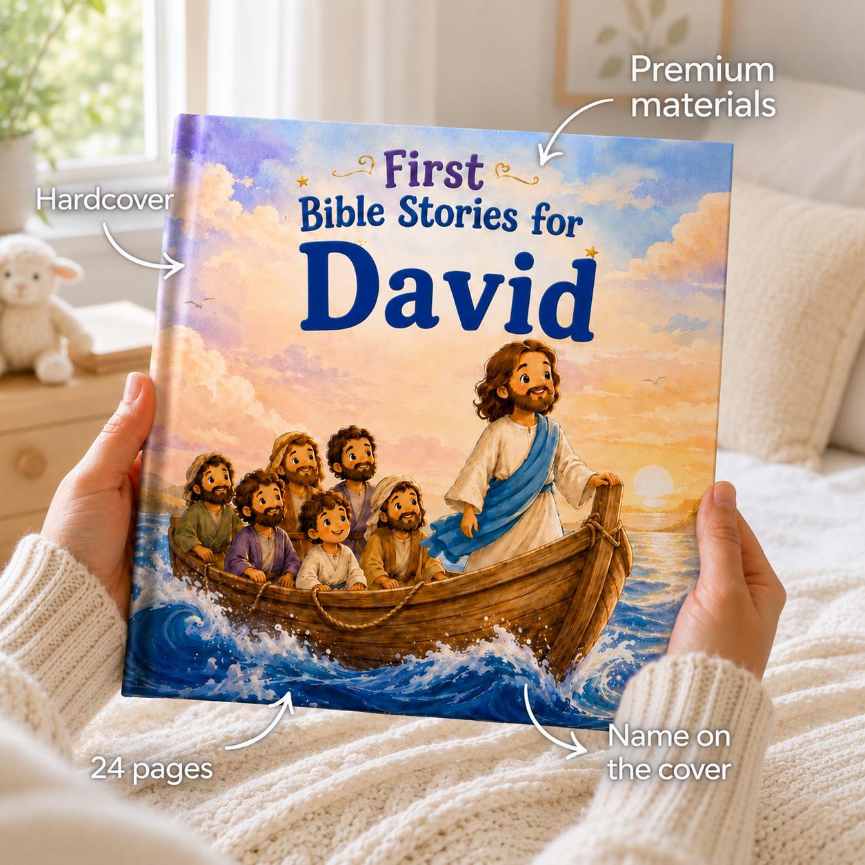 Personalized Bible Story Book for Kids | Custom Baptism Gift
