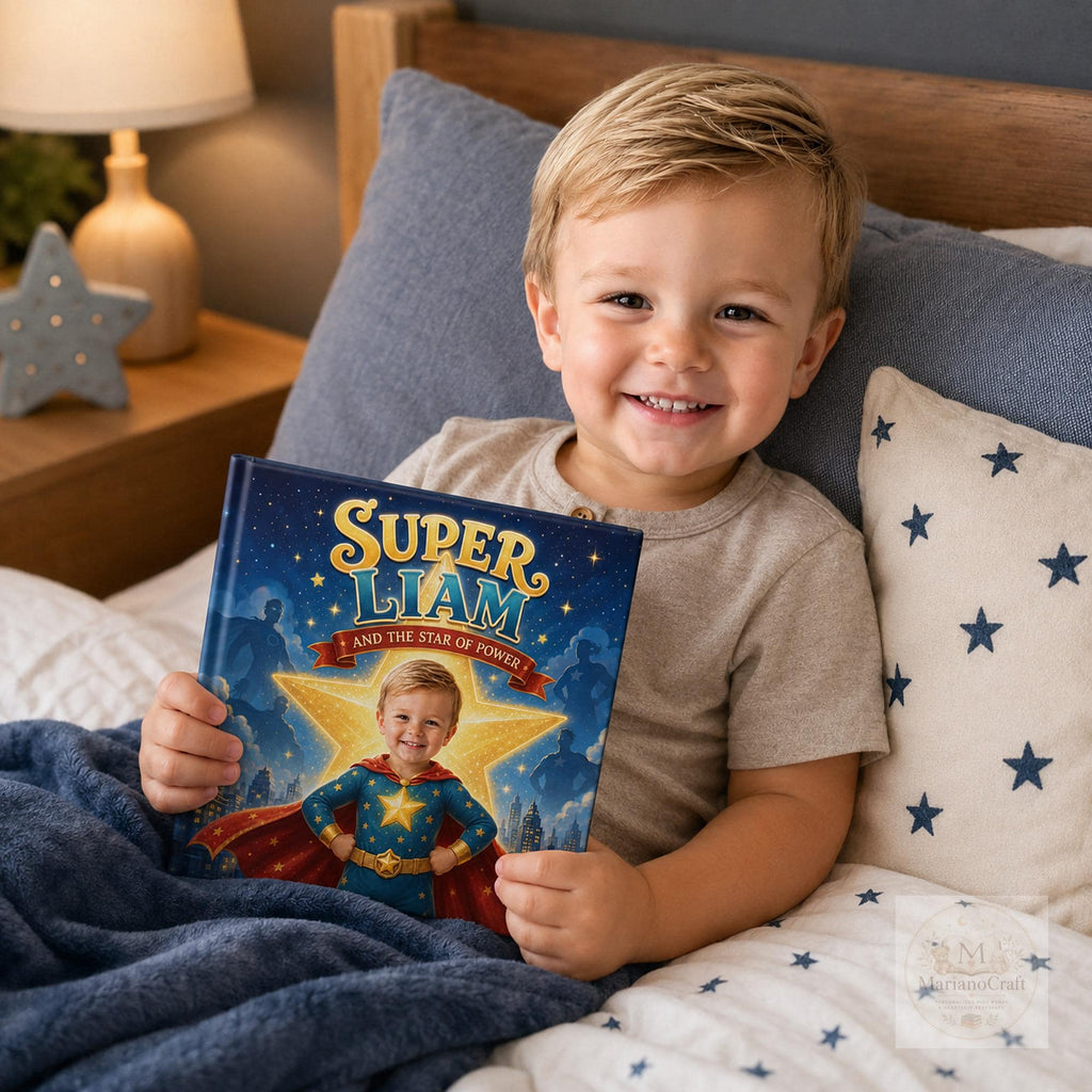 Personalized Superhero Book for Kids With Custom Name and Face