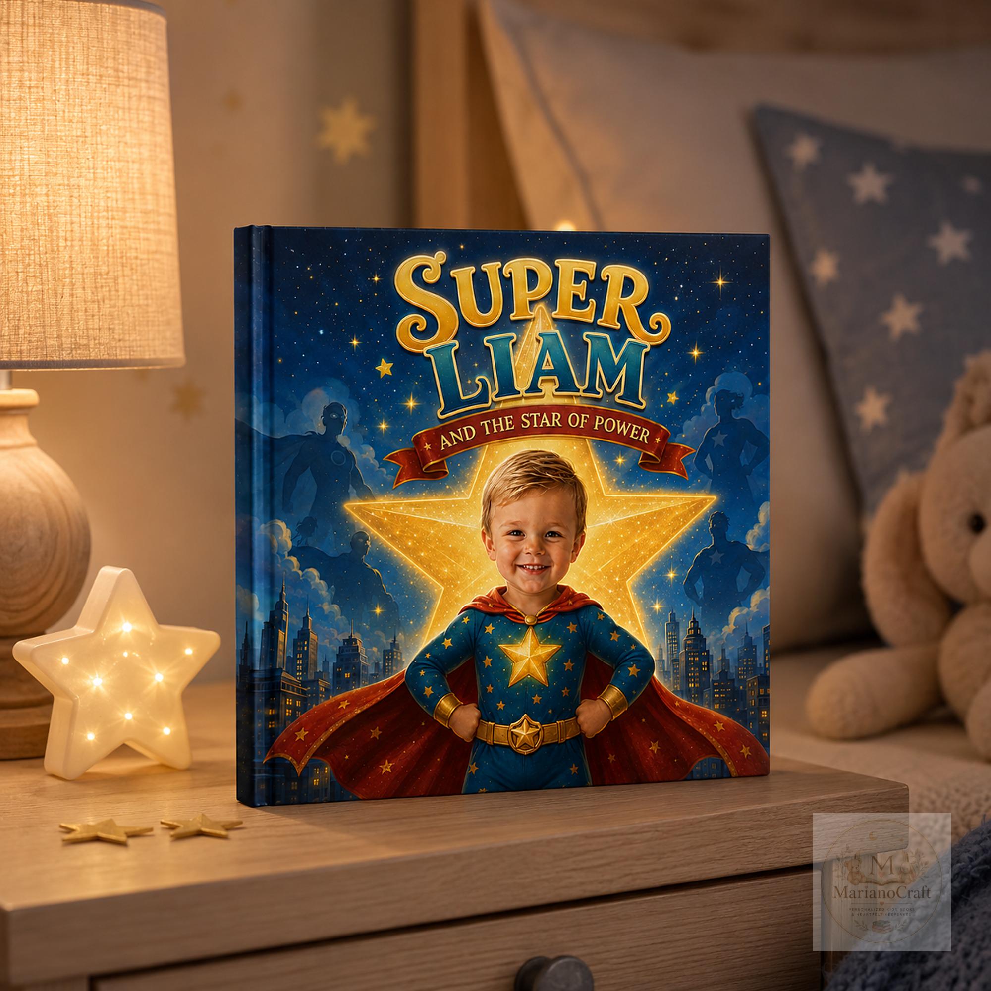 Personalized Superhero Book for Kids With Custom Name and Face