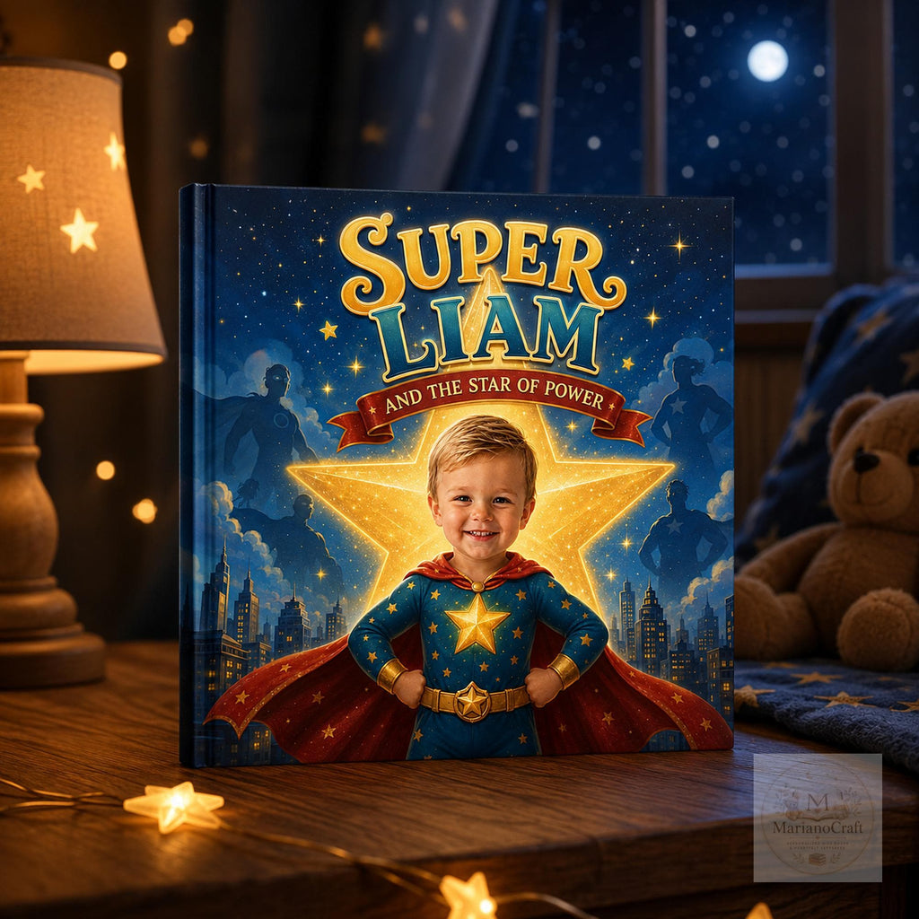 Personalized Superhero Book for Kids With Custom Name and Face