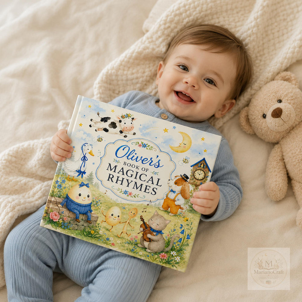 Personalized Nursery Rhyme Book for Babies