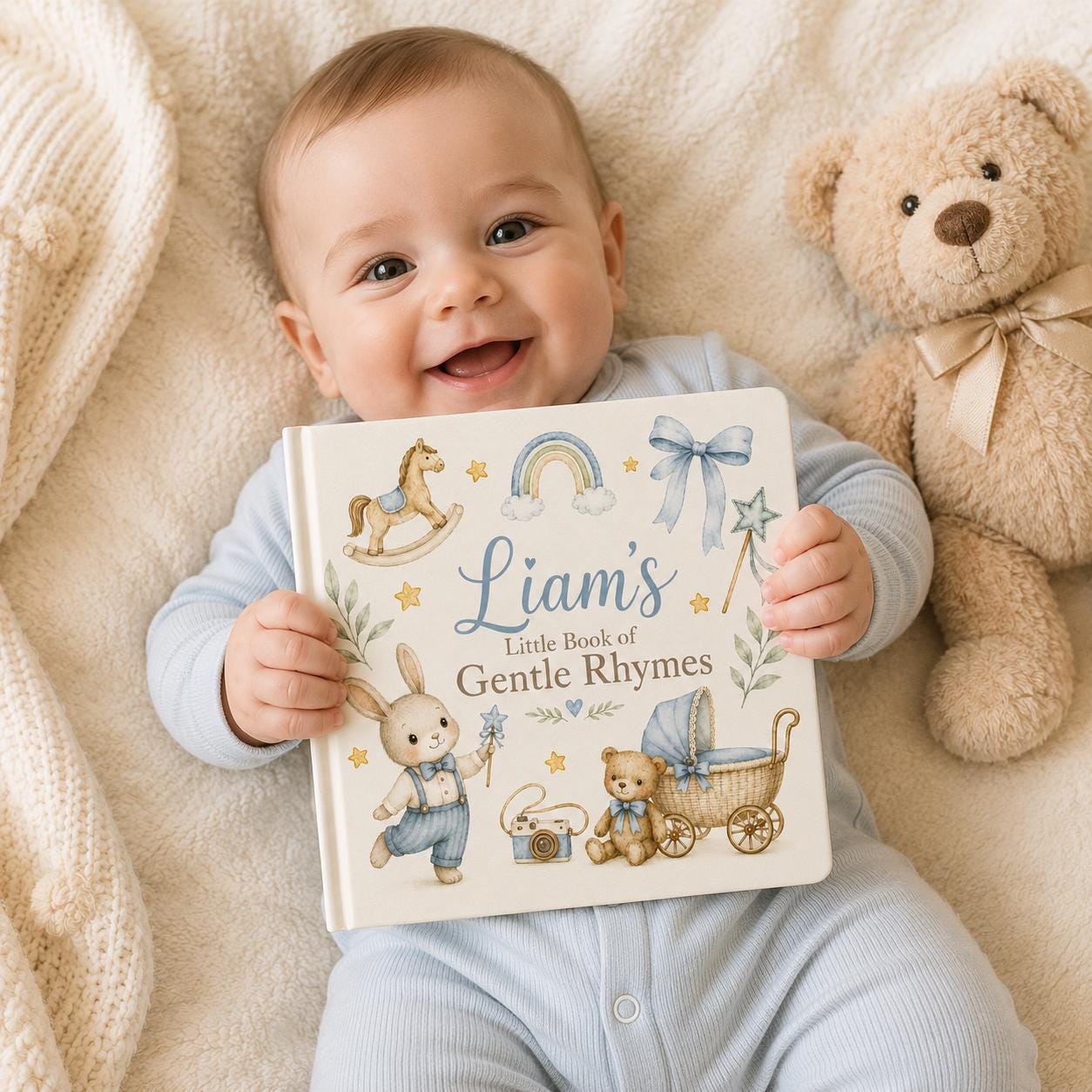 Personalized Baby Book - Custom Name Nursery Rhyme Keepsake