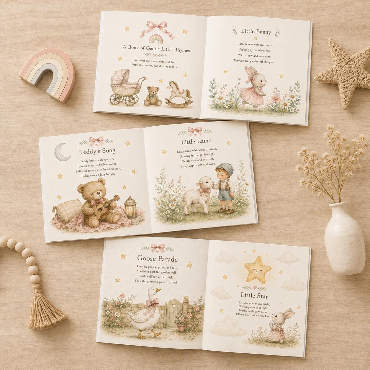 Personalized Baby Book - Custom Name Nursery Rhyme Keepsake