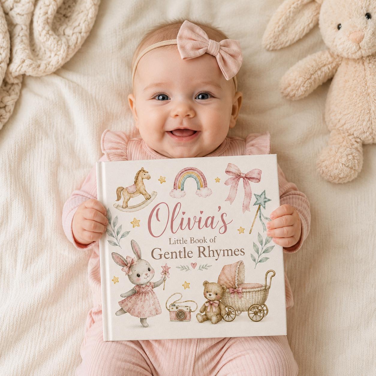 Personalized Baby Book - Custom Name Nursery Rhyme Keepsake