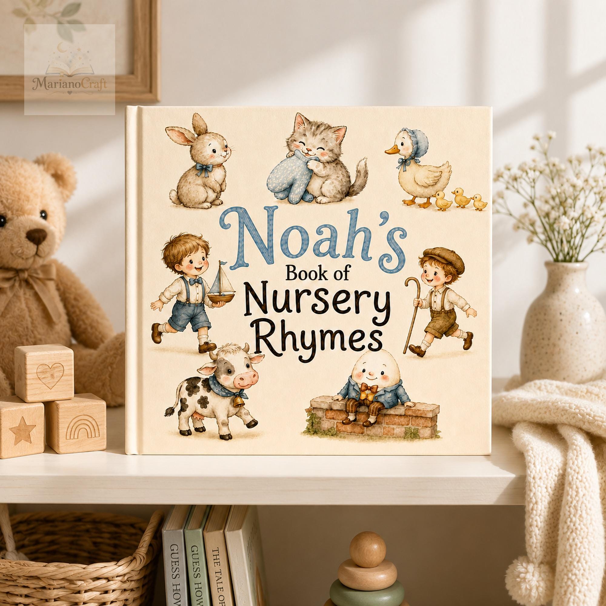 Personalized Nursery Rhyme Book for Babies