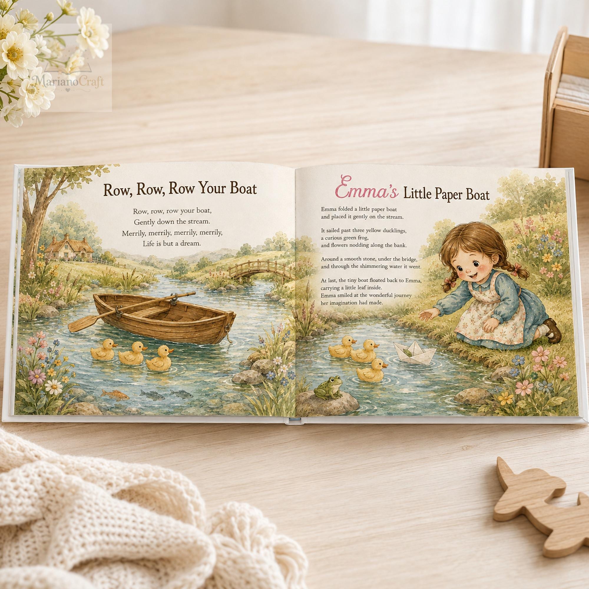 Personalized Nursery Rhyme Book for Babies