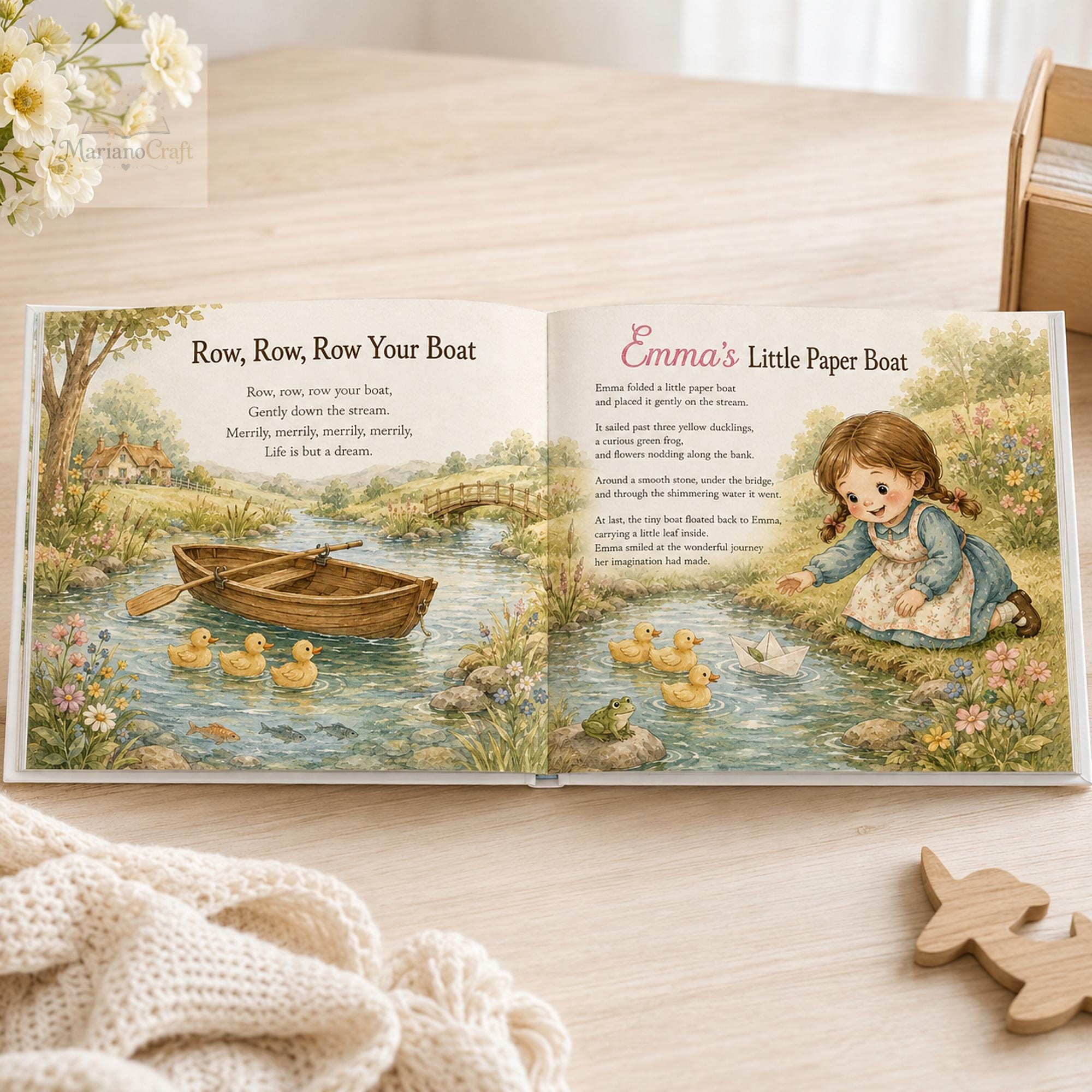 Personalized Nursery Rhyme Book for Babies