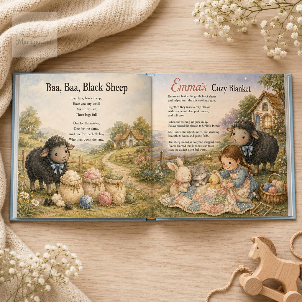 Personalized Nursery Rhyme Book for Babies