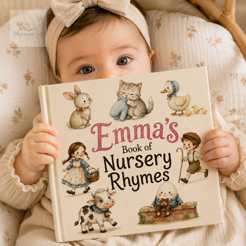 Personalized Nursery Rhyme Book for Babies