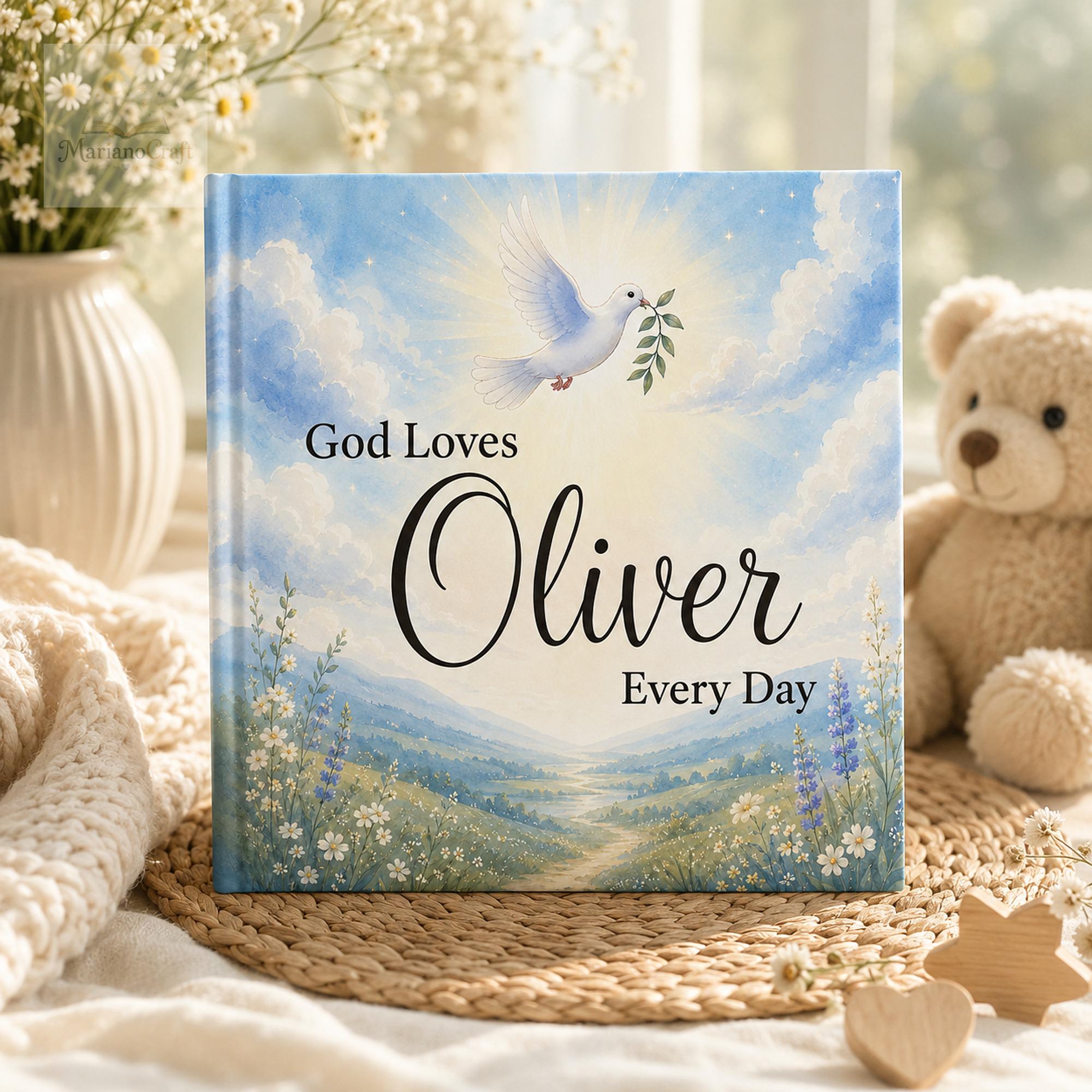 Personalized Christian Baby Book With Custom Name