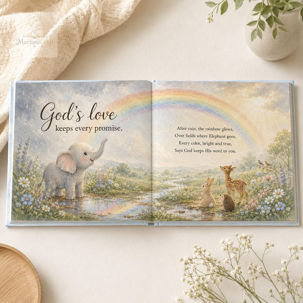 Personalized Christian Baby Book With Custom Name