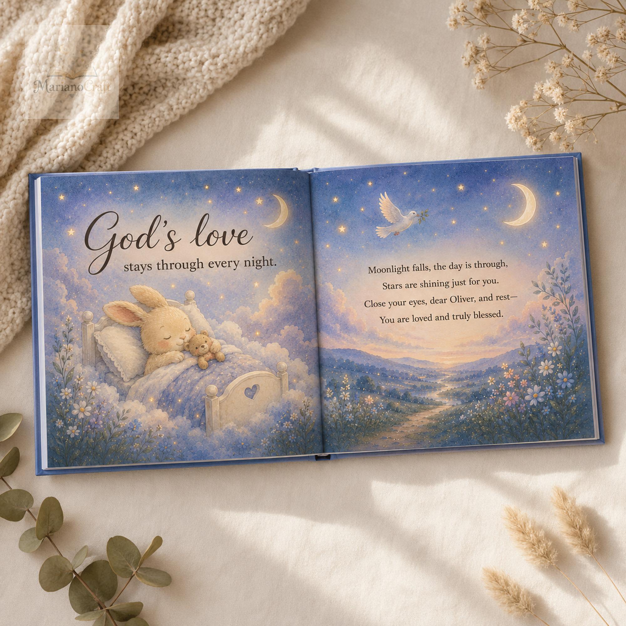 Personalized Christian Baby Book With Custom Name