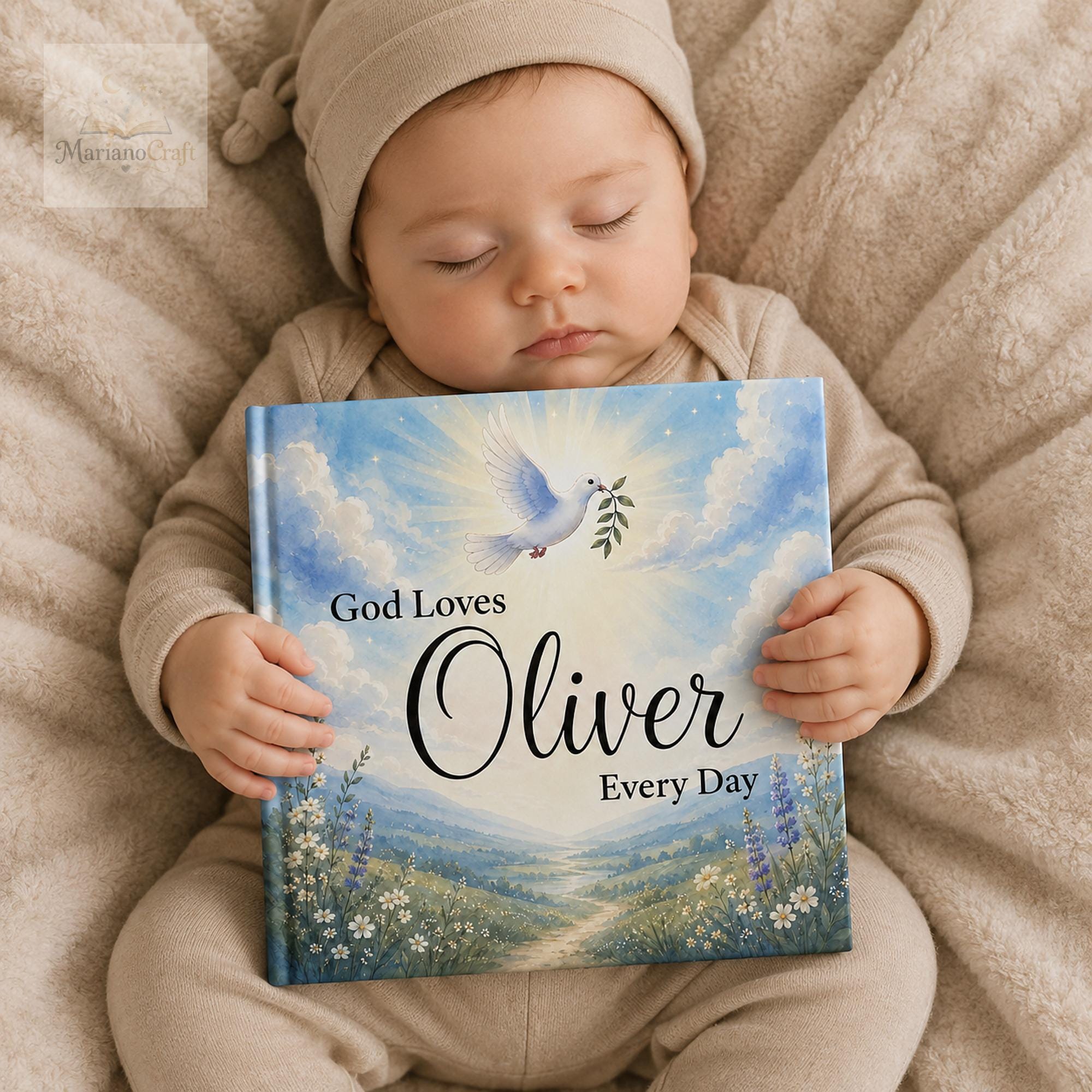 Personalized Christian Baby Book With Custom Name