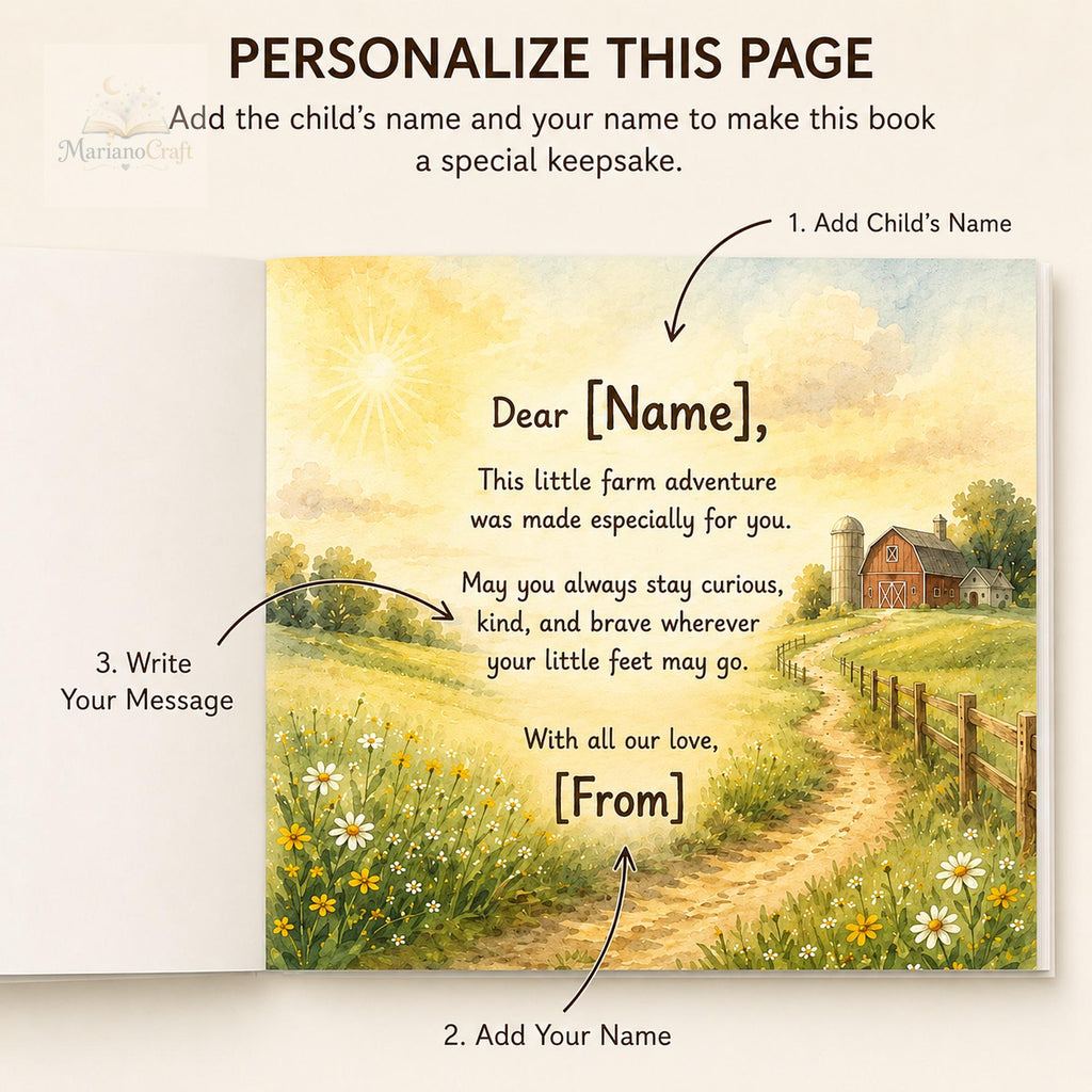 Personalized Farm Adventure Book for Kids